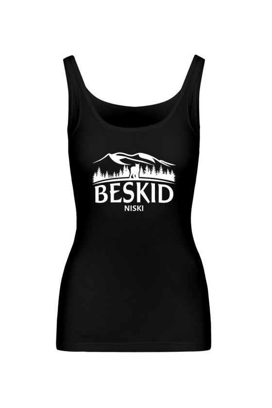 Koszulka Damska Tank Top Beskid Niski Pasmo Górskie