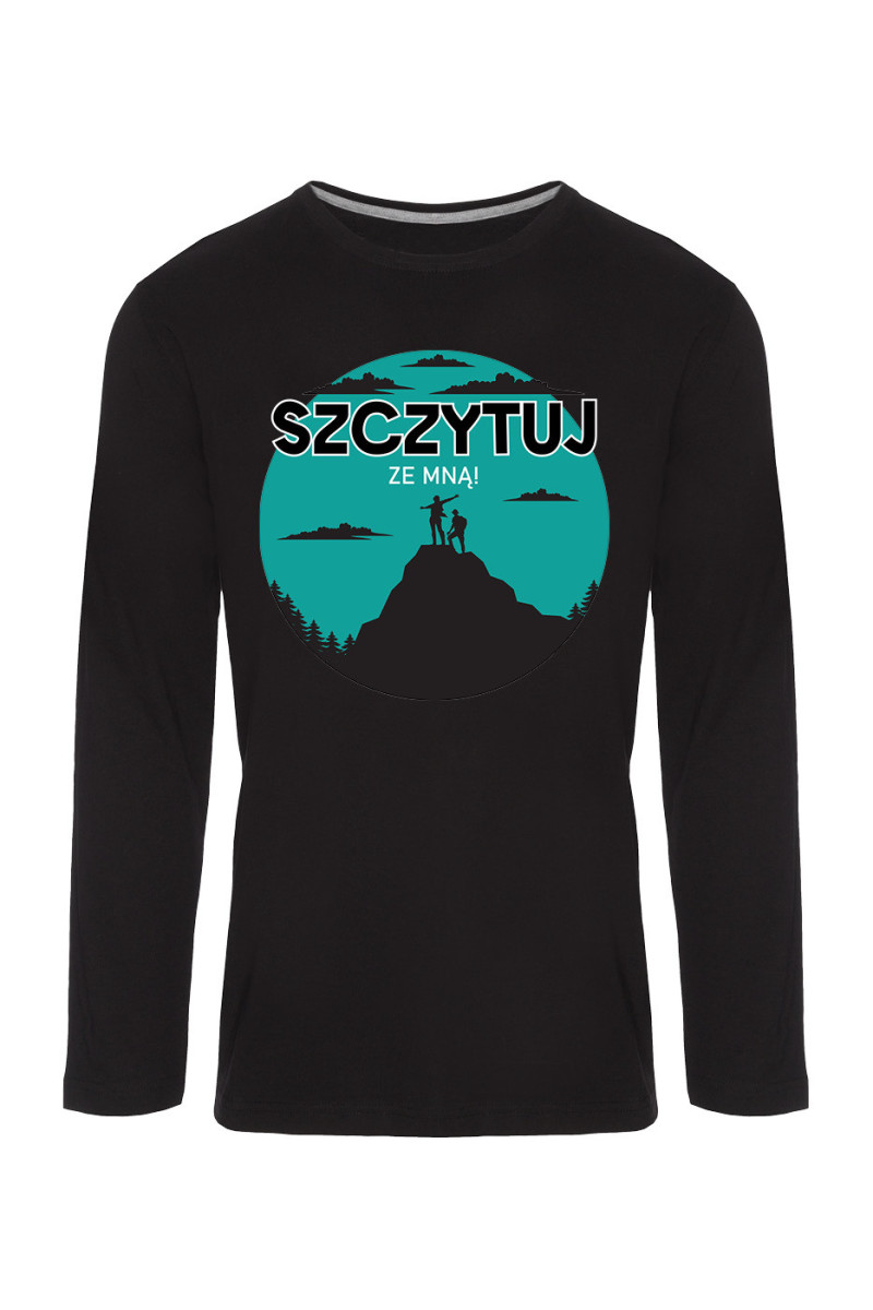 Koszulka Męska Longsleeve Szczytuj Ze Mną!