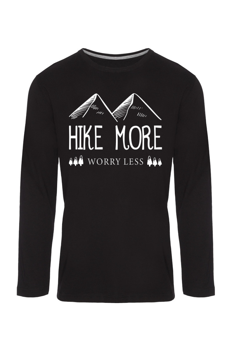 Koszulka Męska Longsleeve Hike More, Worry Less