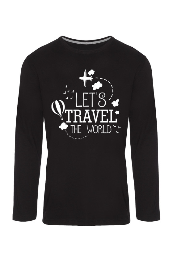 Koszulka Męska Longsleeve Let's Travel The World