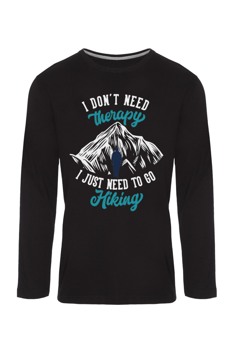 Koszulka Męska Longsleeve I Don't Need Therapy I Just Need To Go Hiking