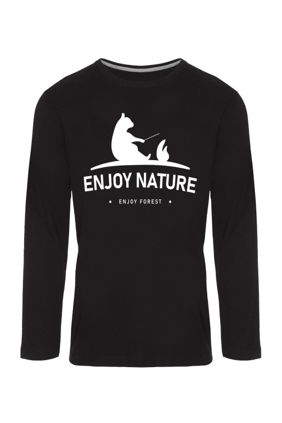 Koszulka Męska Longsleeve Enjoy Nature, Enjoy Forest