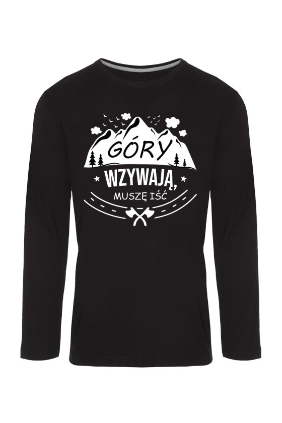 Koszulka Męska Longsleeve Góry Wzywają, Muszę Iść