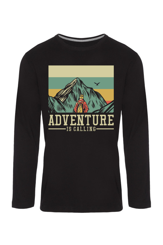 Koszulka Męska Longsleeve Adventure Is Calling