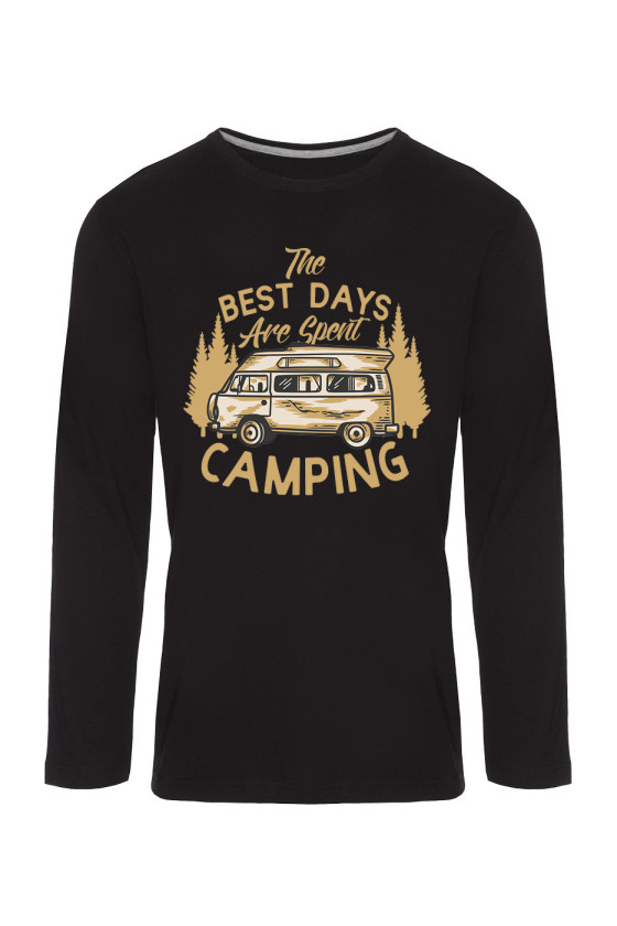 Koszulka Męska Longsleeve The Best Days Are Spent Camping