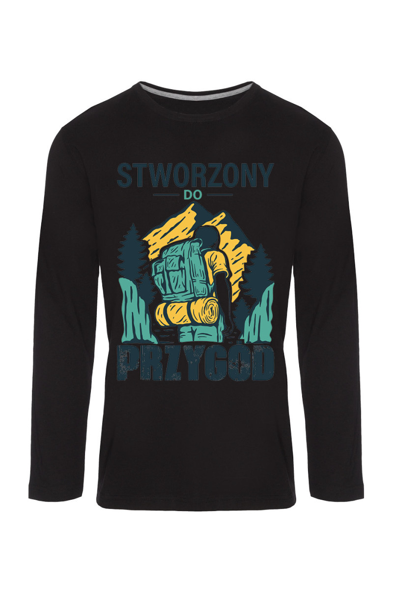 Koszulka Męska Longsleeve Stworzony Do Przygód