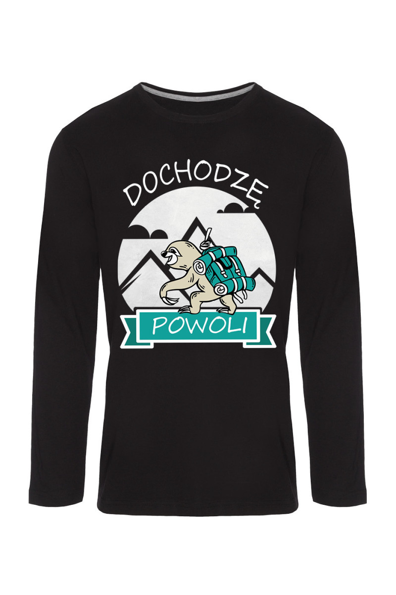 Koszulka Męska Longsleeve Dochodzę Powoli Koszulka Męska Longsleeve Dochodzę Powoli