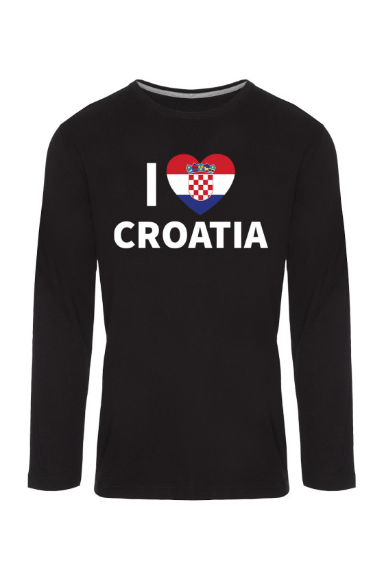 Koszulka Męska Longsleeve I Love Croatia