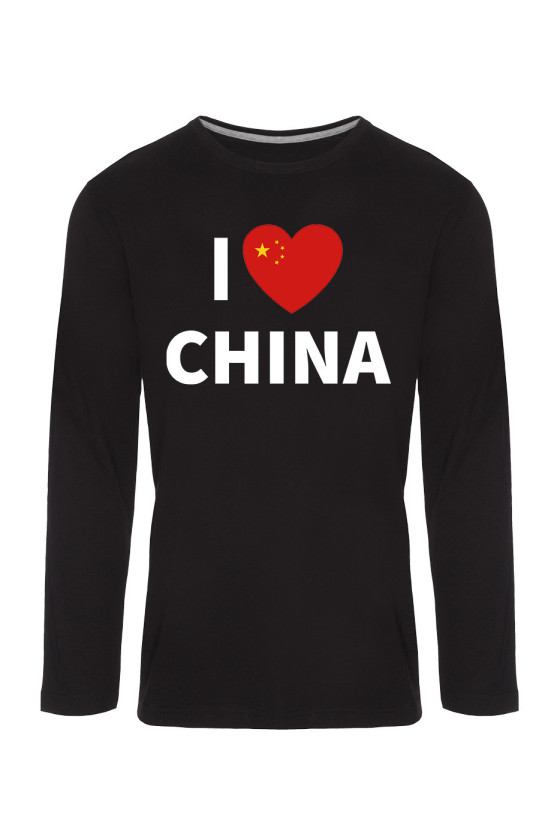 Koszulka Męska Longsleeve I Love China
