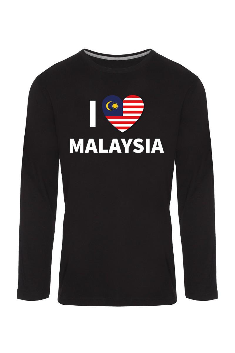 Koszulka Męska Longsleeve I Love Malaysia