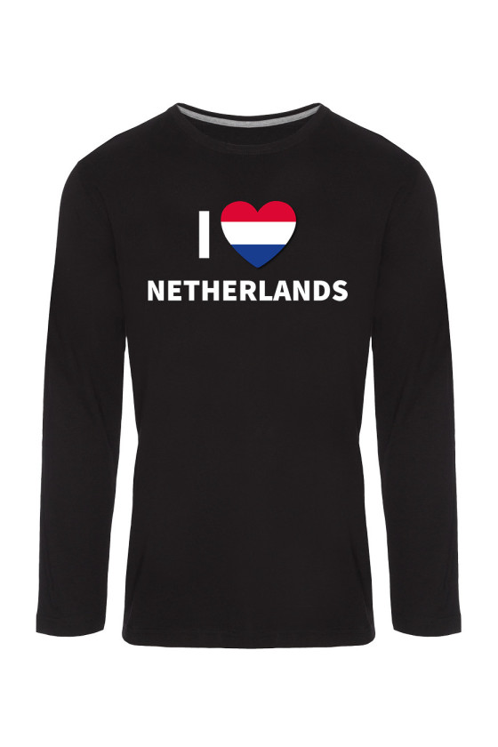 Koszulka Męska Longsleeve I Love Netherlands