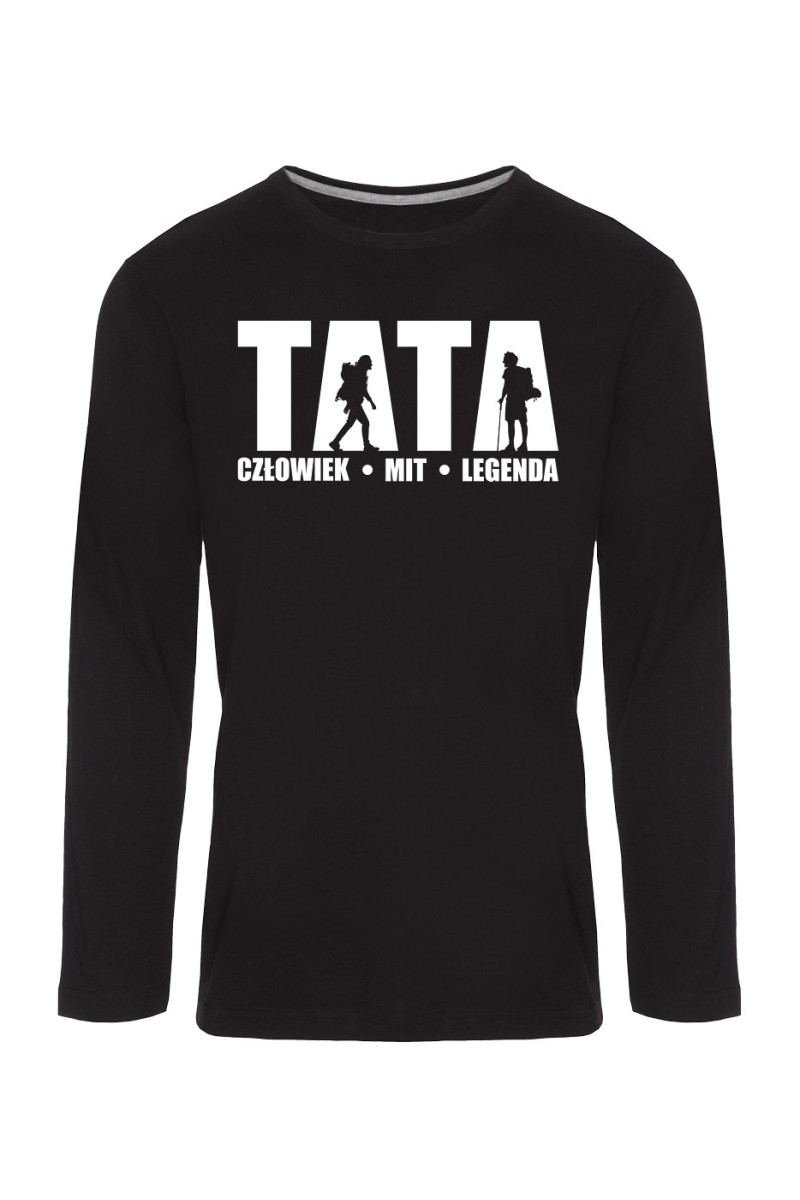 Koszulka Męska Longsleeve Tata Człowiek Mit Legenda