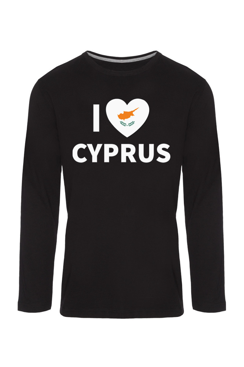 Koszulka Męska Longsleeve I Love Cyprus