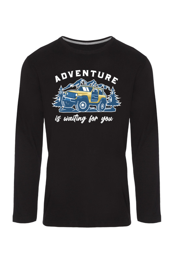 Koszulka Męska Longsleeve Adventure Is Waiting For You