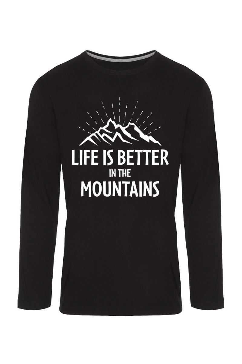 Koszulka Męska Longsleeve Life Is Better In The Mountains