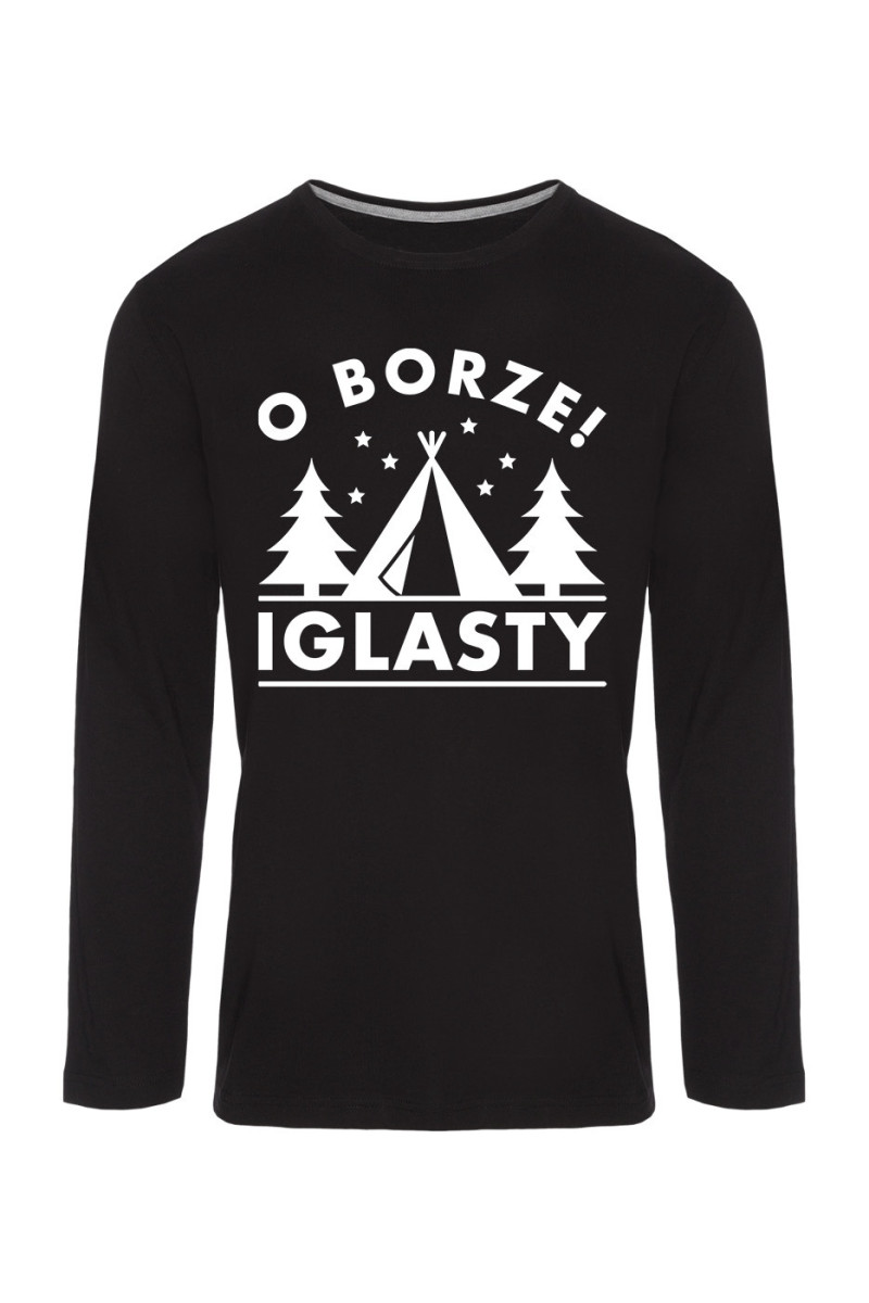 Koszulka Męska Longsleeve O Borze Iglasty! Koszulka Męska Longsleeve O Borze Iglasty!
