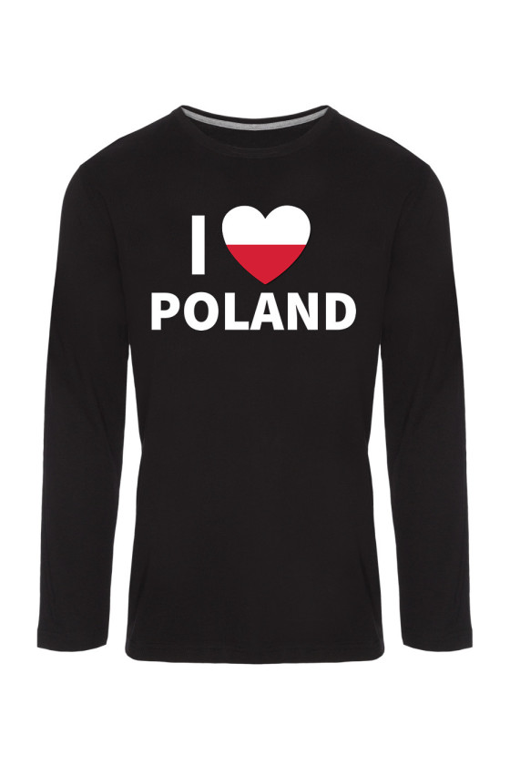 Koszulka Męska Longsleeve I Love Poland