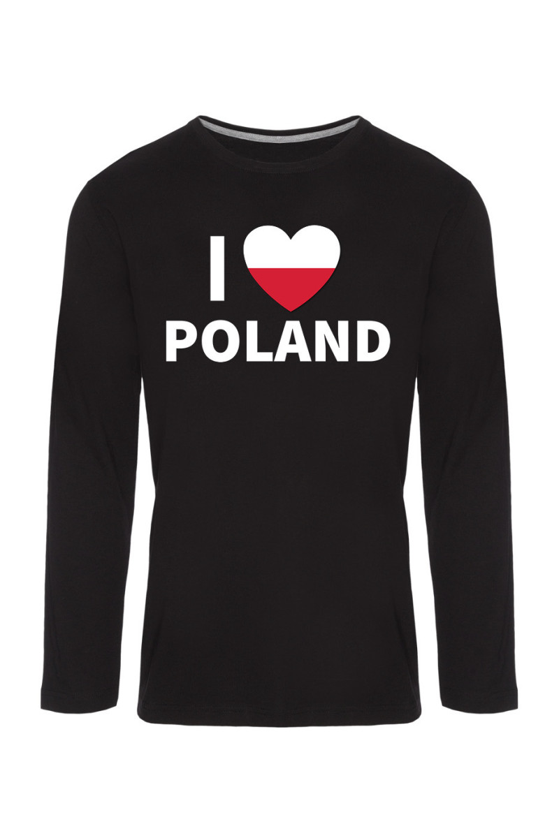 Koszulka Męska Longsleeve I Love Poland