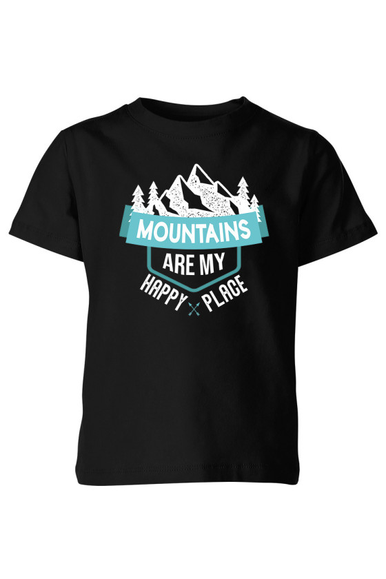 Koszulka Dziecięca Mountains Are My Happy Place