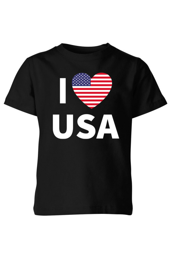 Koszulka Dziecięca I Love USA