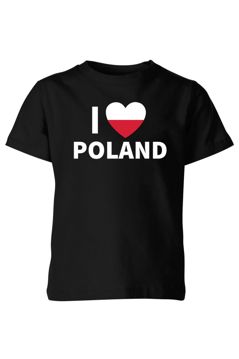 Koszulka Dziecięca I Love Poland