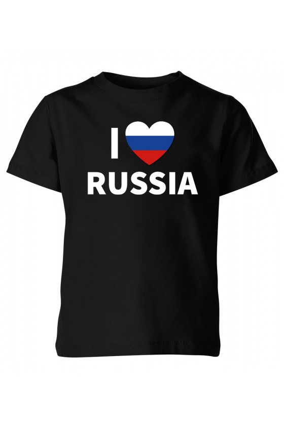 Koszulka Dziecięca I Love Russia