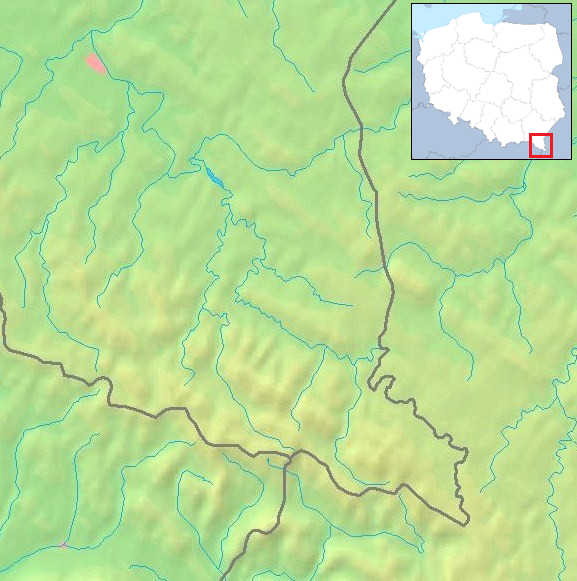 Bieszczady - mapa